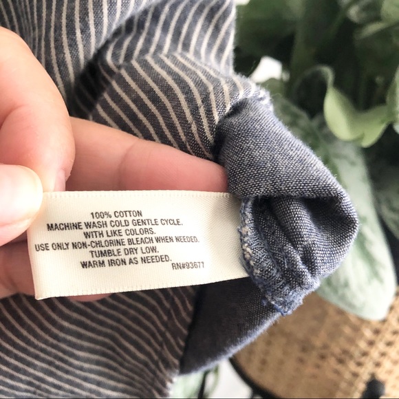 I ❤️ RONSON Striped Chambray Shirt - Picture 7 of 7